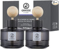 2 Pack Bullsone Grasse Diffuser Natural Essential Oil Air Freshener for Car &amp Home BlackBerry &amp Cherry Scent 3.55oz