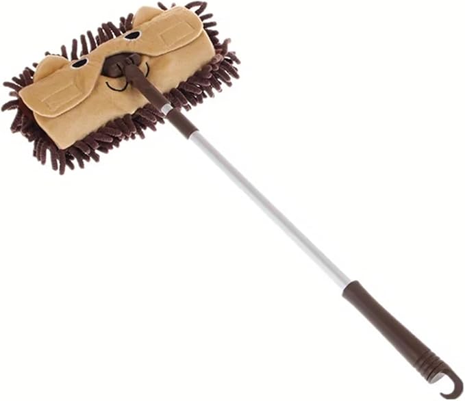 Portable Stretchable Floor Cleaning Tools Mop Dustpan Mini Sweeping House(White)