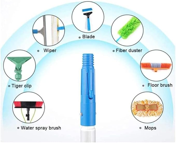 3-12Mwindow Cleaning Water Fed Poles Window Cleaning Pole Water Fed Extendable Cleaner Conservatory RoofBrush Head/4M