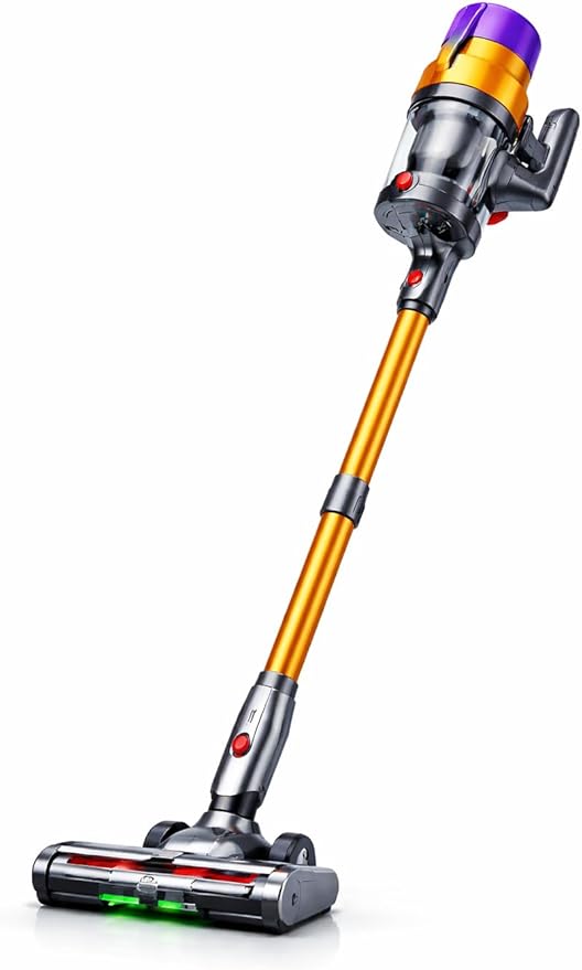Cordless Vacuum Cleaner 550W/45000PA/55Mins Lightweight Stick Vacuum for Home LED Display and Green Headlights 6-Stages Filtration Self-Standing Vacuum for Hard Floor Carpet