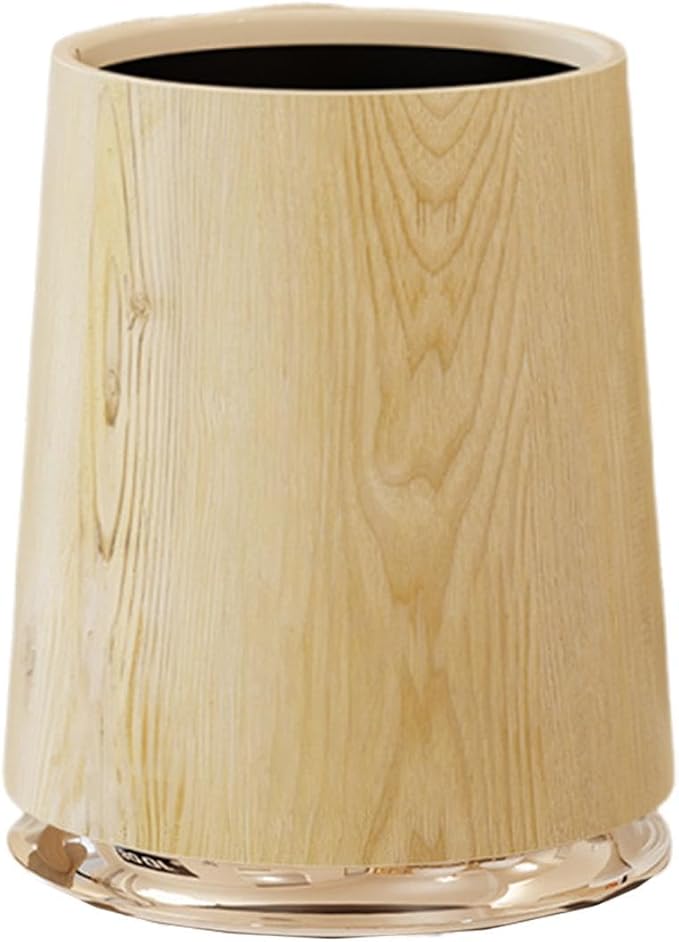 Yajuyi Trash Can Dustbin Kitchen Dust Bin Wastebasket for Bathroom Laundry Room Kitchen 27.5cmx27.5cmx31.5cm