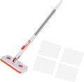 Multipurpose Home Cloth Mop with Stainless Steel Handle for Wet and Dry Efficient for Tight Space Hard Floor