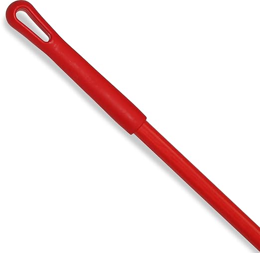 SPARTA 41225EC05 Fiberglass Broom Handle Mop Handle Replacement Handle With Acme Threaded Tip For Commercial Cleaning 48 Inches Red