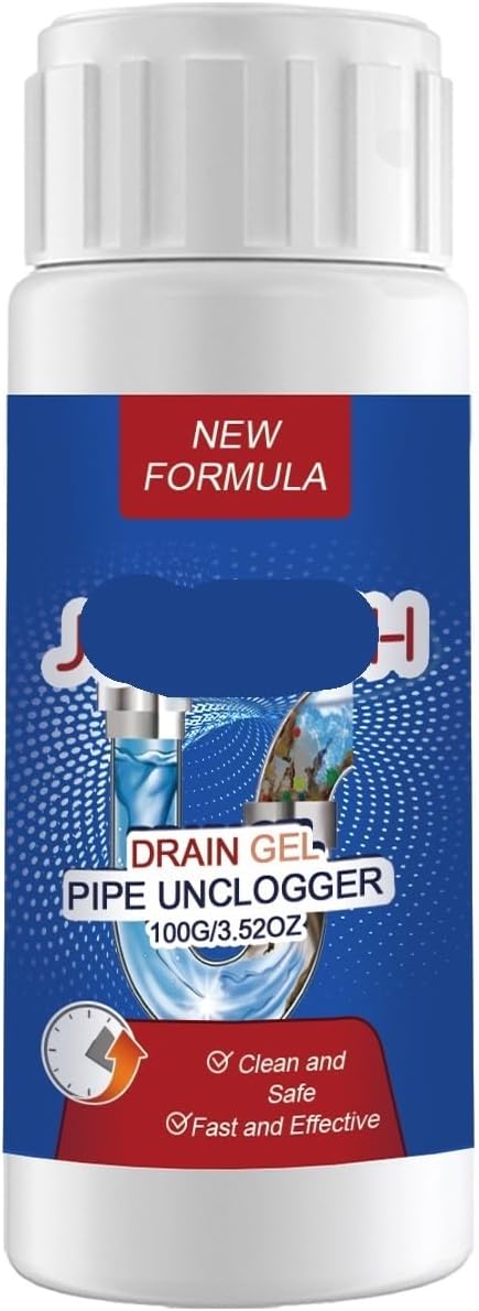 Pipe Drain Unblocker for Kitchen &amp Bathroom - Odor Eliminator Clog Remover Grease Dissolver(1PCS)