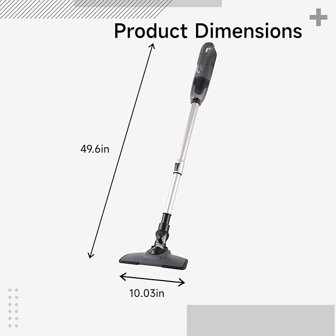 Cordless Vacuum Cleaner 6000-6500Pa Suction Home/Car Use Adjustable Pipe 120W 6000Mah Battery Multiple Attachments Wall Mount