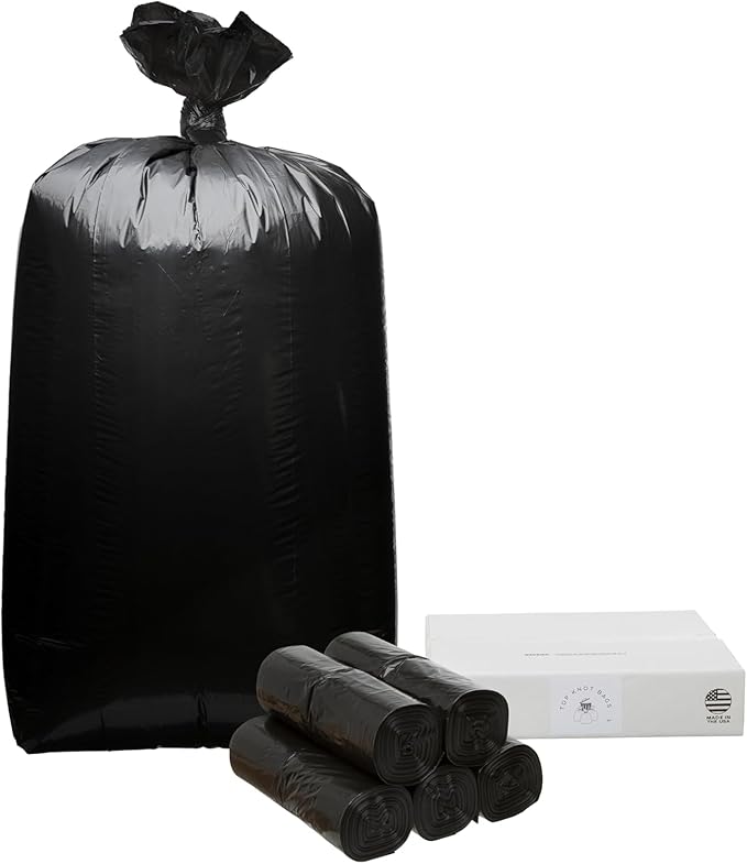 45 Gallon Trash Bags 40 x 46 inches 100 Count Black