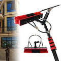 Glass Cleaning Brush Home Water Fed Telescopic Pole Kit Solar Panel Brush Rotating for Photovoltaic Panel18FT/5.4M Window Cleaning Pole with Brush Equipment Professional Window Cleaner Kit