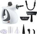 Multi Purpose Disinfection Steamer Powerful Handheld Steam Cleaner with 9 Accessories for Home Kitchen Bathroom Tile Grout and Furniture Cleaning.