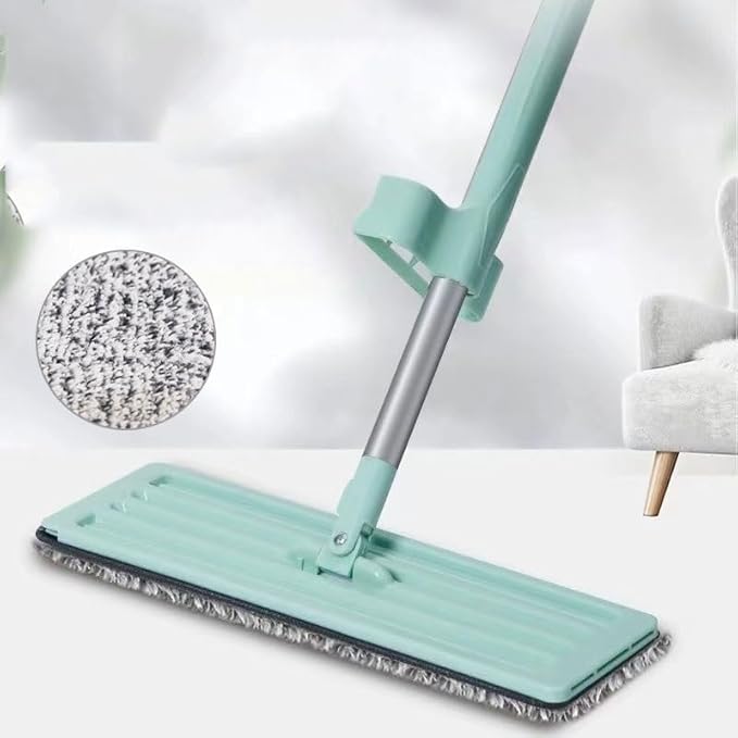 Flat mop Lazy Don't Need to wash by Hand Household  Flat Holder Dry and Wet Dual-Purpose
