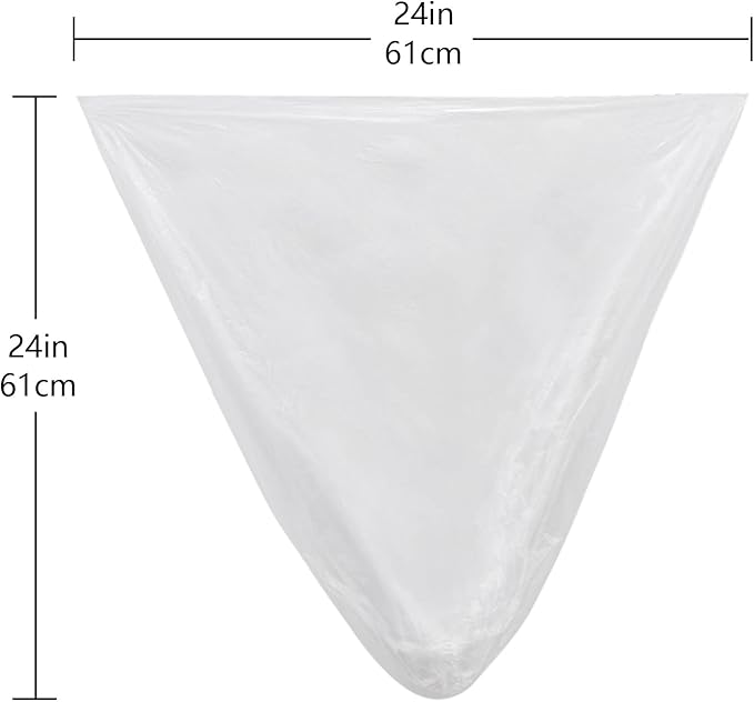TYPLASTICS Trash Can Liner - Wholesale 1000 Count Garbage Bags on Perforated Roll 7-10 Gallon Multipurpose for Office Bathrooms Business Home Commercial and Industrial Needs 24 x 24