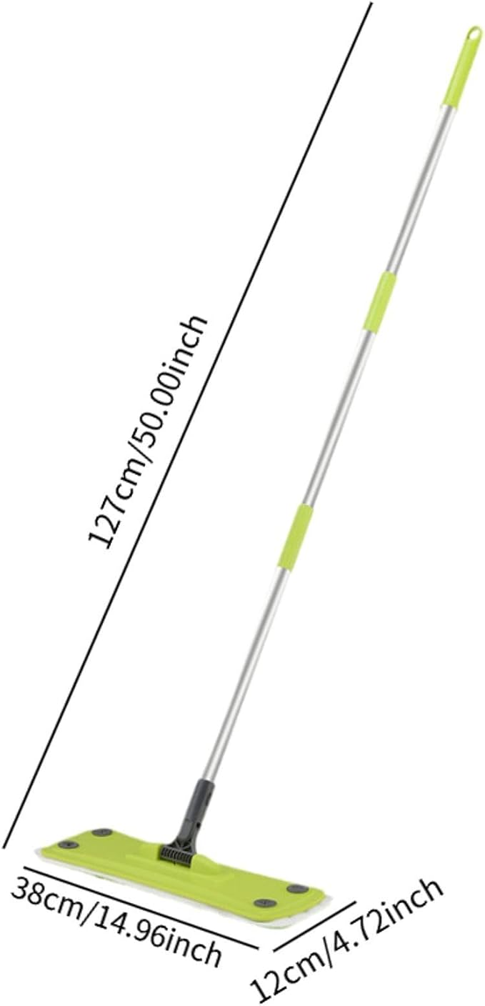 Flat Mop with Telescopic Handle Floor Mop for Commercial Home Use Household