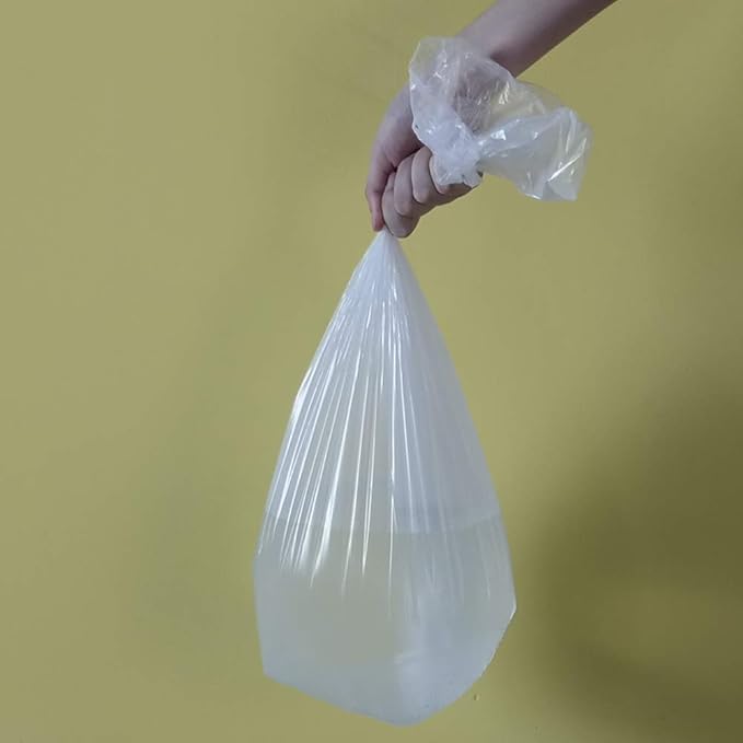 13 Gallon Kitchen Trash Bags White Trash Bin Bags 150 Counts/6 Rolls
