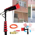 Telescopic Glass Cleaning BrushOutdoor Window Glass Cleaner Kit 5.4-10.8M Water Fed Telescopic Brush Portable Extendable Solar Photovoltaic Panel Cleaning Equipment9M/6m/20ft