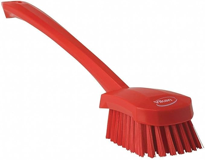 Vikan 41864 BrushWashingStiff15.75PP/PBTRed