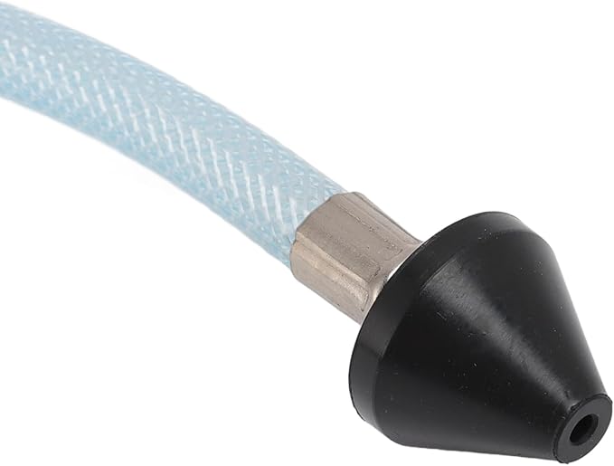 AC Drain Line Cleaner Tool ABS Brass Threaded Drain Opener Tool with Hose for Condensate Line (Black)