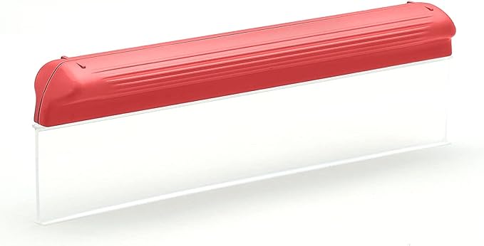 One Pass Classic 12 Waterblade Silicone T-Bar Squeegee Red - Made in USA (Red)