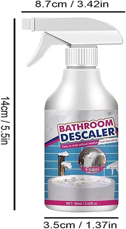 Stubborn Stains Cleaner - Bathroom Descaler Cleaner Limescale Cleaner Luckydogs Multipurpose Bathroom Foam Cleaner All-Purpose Bathroom Descaler Foam Cleaner Spray (5 bottle)