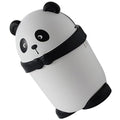 BESPORTBLE Small Panda Trash Can with Flip Lid Reusable Plastic Desktop Garbage Bin for Bathroom Bedroom Kitchen Countertop Wastebasket