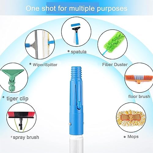 Telescopic Glass Cleaning BrushWindow Cleaning Pole Water Fed Telescopic Brush Cleaning Brush Outdoor Washing Equipment for Cleaning Photovoltaic and Solar Panels (Colo