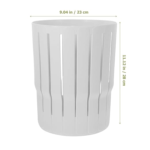 Homoyoyo Hollow Trash Can Thick Household Wastebasket for Office Bathroom Living Room Decorative and Functional Waste Bucket for Home Use
