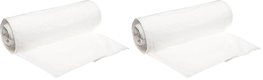 Aluf Plastics 20-30 Gallon Trash Bags 30 x 36 White (Pack of 400) - For Bathroom Household Office and Lightweight Garbage - Coreless Rolls