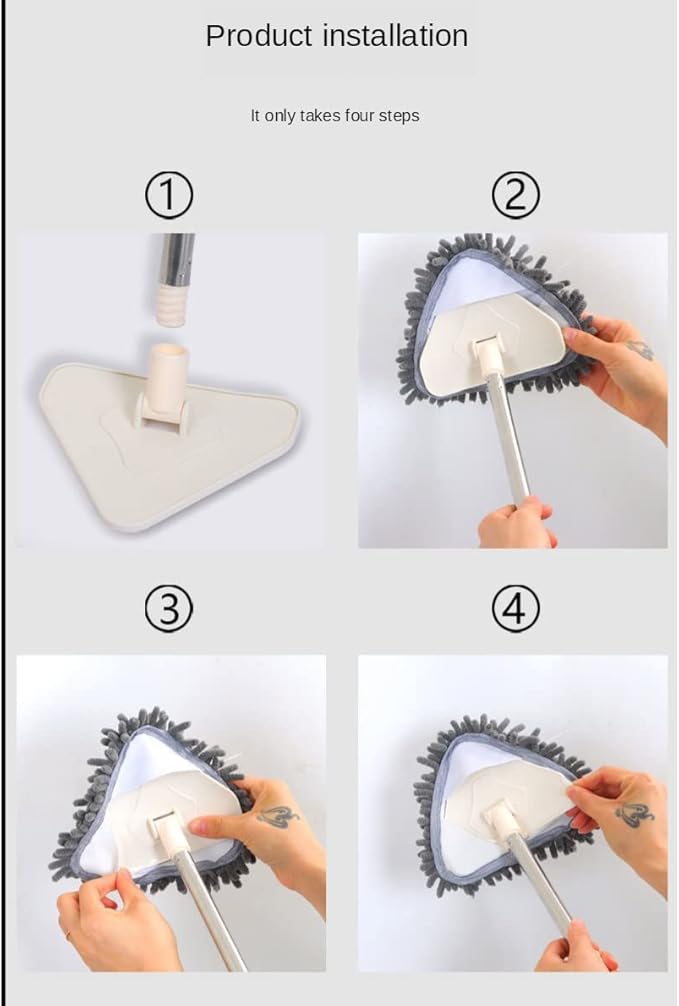 Dust Cleaning Mop for Washing Floor Ceiling Rag Squeeze Flat Windows Practical Home Kitchen Offers Easy