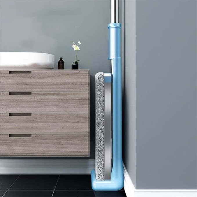 Mop Cleaning Floor Squeeze for Wash Home and Kitchen Aluminum Rotary Dry House Window Wiper Squeegee Flat Dust Brush