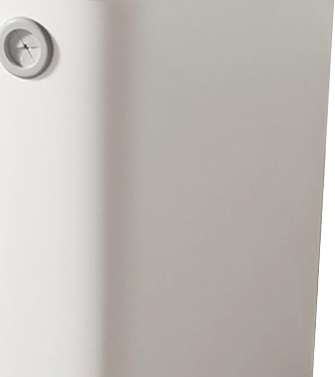 Tyenaza Small Trash Can Plastic Wastebasket Slim Open Top Garbage Container Bin for Narrow Spaces Bedroom Office Living Room LaundryToilet (White)