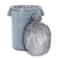Aluf Plastics 55-60 Gallon 1.7 MIL Silver Trash Bags - 39 x 56 - Pack of 50 - For Industrial Home &amp Storage