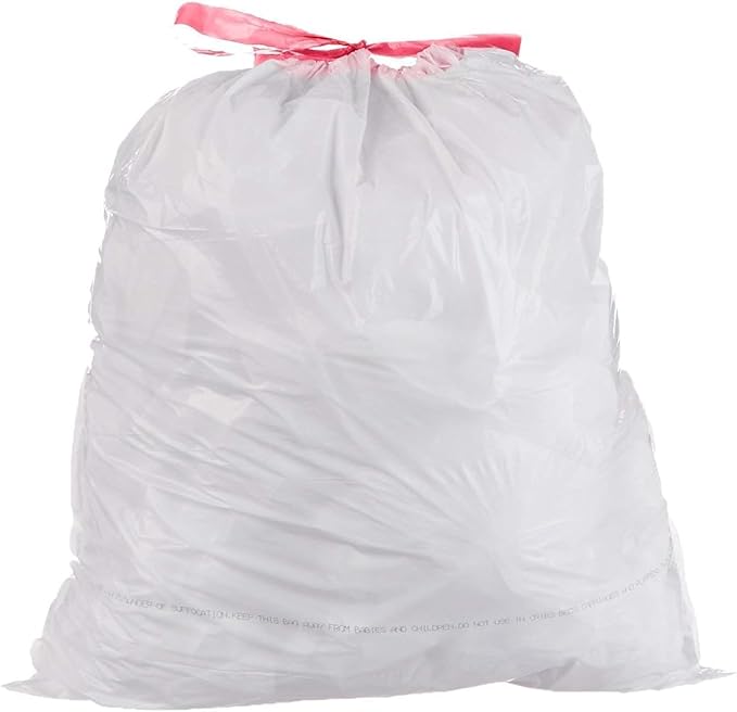 LIMELINEN Tall Kitchen Trash Bags with Drawstring 400 Count 13-gallon Trash Bag of 0.9 mil Thickness Leak and Odor-Resistant Heavy-Duty Plastic Garbage Bags for Home and Commercial Use