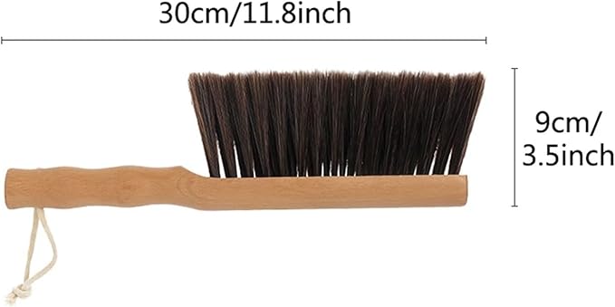 Whisk Broom Hand Held Bench Brush Encrypted Bristles for Hand Broom Extended Handle for Easy Holding Drafting