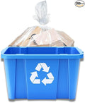 Plasticplace 18 Gallon Clear Recycling Trash Bags │ 1.2 Mil Garbage Can Liners │ 26x16x27’’ (200 Count)