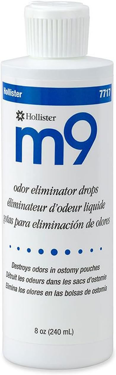 Hollister 7717 m9 Odor Eliminator Drops Unscented 8 oz Bottle 6 Pack – Ostomy Drops Ostomy Supplies Odor Neutralizer