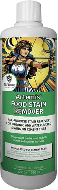 Artemis Food Stain Remover – All Purpose Cleaner for Tiles Natural Stone Marble and Porous Surfaces Removes Coffee Tea Ink Sauces Juices Beverages and Other Food Stains 32 fl oz