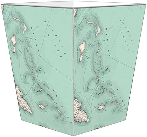 WB1838 - Bahamas Antique Map Wastepaper Basket
