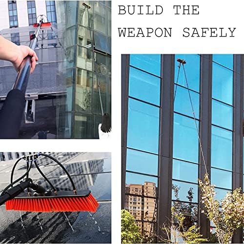 Telescopic Pole Kit Cleaning BrushCleaning Brush Water Fed Pole KitLength Water Fed Brush W/SqueegeeWater Fed Cleaning SystemOutdoor Window Cleaner W/20M HoseCleaning Tool for Window Gl