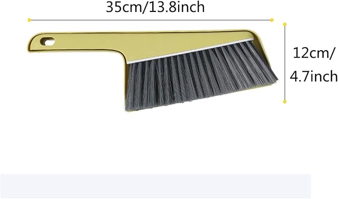 Whisk Broom Hand Held Hand Broom can be Split Freely Drafting Brush The Handle be Hung for Easy Storage(White)