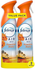 Generic F.e.b.r.e.z.e Air Mist Odor-Fighting Air Freshener 8.8 oz. Aerosol Can Pack of 2 (Hawaiian Aloha) Clear