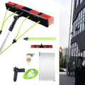 Glass Cleaning Brush Home Water Fed Telescopic Pole Kit Solar Panel Brush Rotating for Photovoltaic PanelTelescopic Window Cleaning Brush Kit - Adjustable Water Fed Pole for Solar Panel Cle