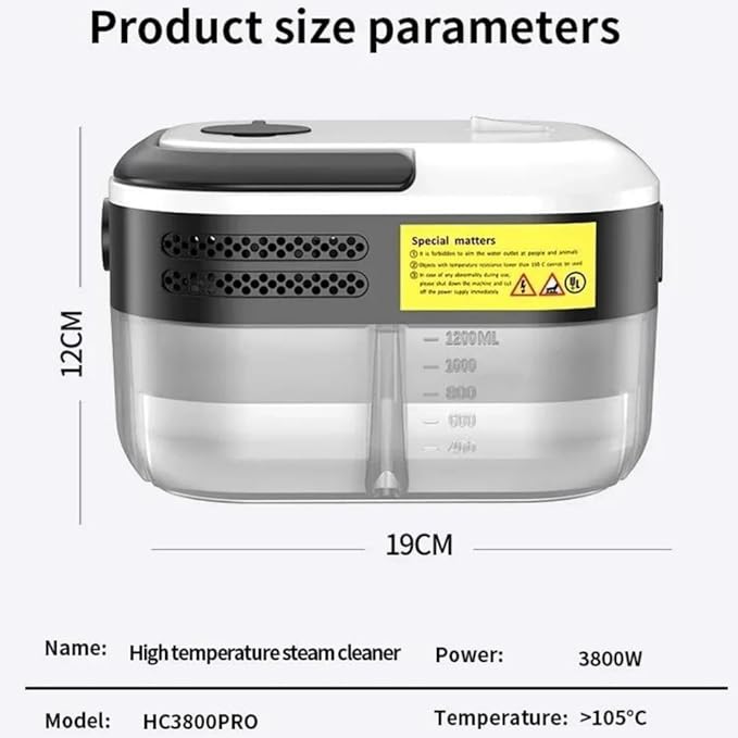 Portable Steam Cleaner High Temperature Household for Air ConditionerSofaKitchen Hood Car Handheld Steam Cleaner