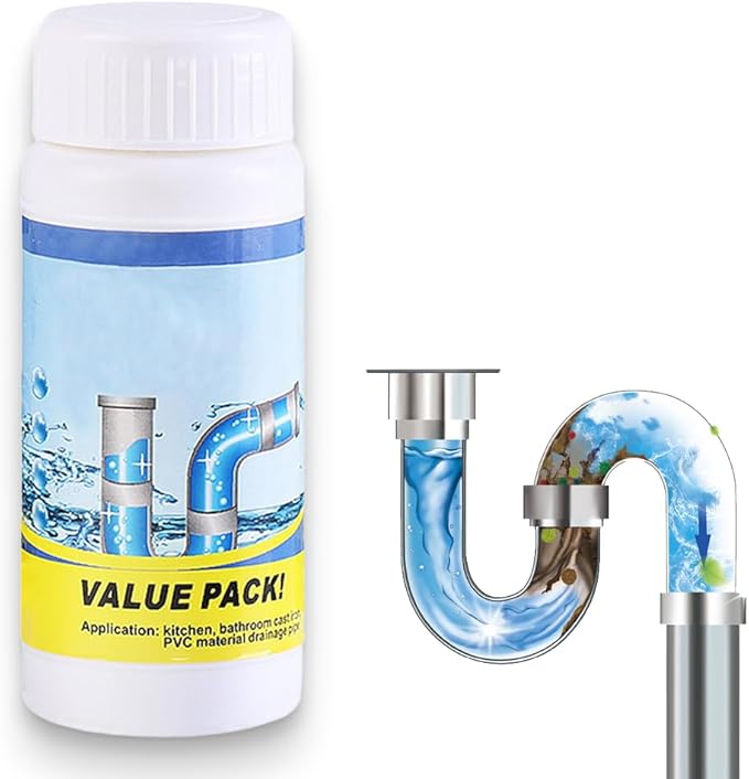 2025 Upgrade Sink and Drain Cleaner Powerful Sink Drain Cleaner Multi-functional Drains Cleaners Fast Foaming for Kitchen Toilet Pipeline Quick Cleaning Tool (1PC)