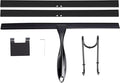 14'' Shower Squeegee TOOVEM Squeegee for Shower Glass Door for Glass Doors Windows Bathroom Car Windshield Black