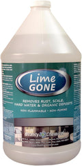 Quality Chemical Lime-Gone Remover - Calcium Lime and Hard Water Stain Remover for Bathroom Shower and Tile - Lime a Way - 128 oz (Pack of 1)
