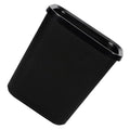 Thickened Plastic Trash Can No Lid Garbage Container for Household Waste Storage Black Wastebasket for Bathroom Bedroom Office Use