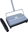 Fuller Brush Electrostatic Carpet &amp Floor Sweeper with Additional Rubber Rotor - 9 Cleaning Path - Lightweight - Ideal for Crumby &amp Wet Messes - Works On Carpets &amp Hard Floor Surfaces (Gr
