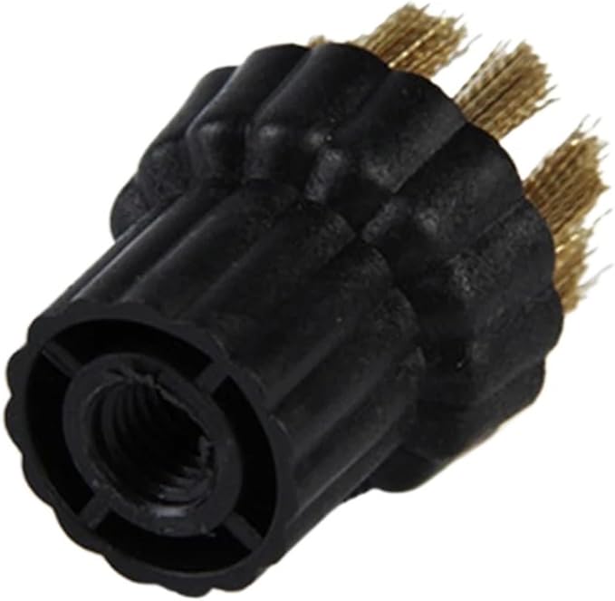 Nozzel Brush and Brass Nylon Brush Head Set Compatible with for Steam Mop Replacement Accessories