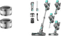 S10K Cordless Vacuum Cleaner 55Kpa 60mins Lightweight Stick Vacuum with Powerful Suction for Home Rechargeable Self-Standing Handheld Vacuum Cleaners for Hardwood Floors Carpets Pet Hair