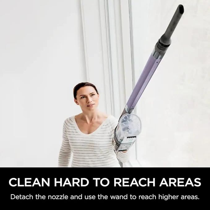 Shark IX141 H Pet truepet duoclean Cordless Stick Vacuum with Anti-Allergen Complete Seal Purple (Renewed) (IX141 H - Purple)