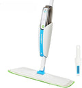 Blue Washable Pad Spray Mop - Microfiber Mop with 300ML Reusable Bottle for Wood Hardwood Laminate Tile Floors