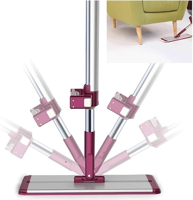 Professional Microfiber Mop | Stainless Steel Handle | Household Mopping Wooden Floor Mop